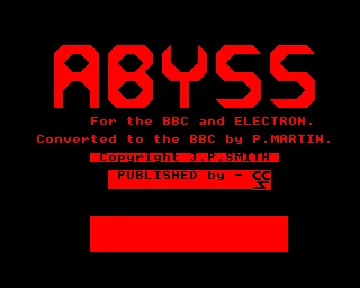 Abyss (198x)(CCS) screen shot title